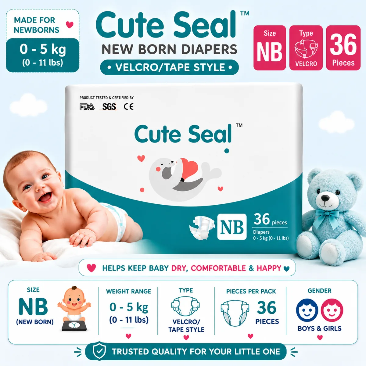 How to Choose the Best Baby Diaper in India: A Complete Guide for Parents | Peekaboo Kids Mart