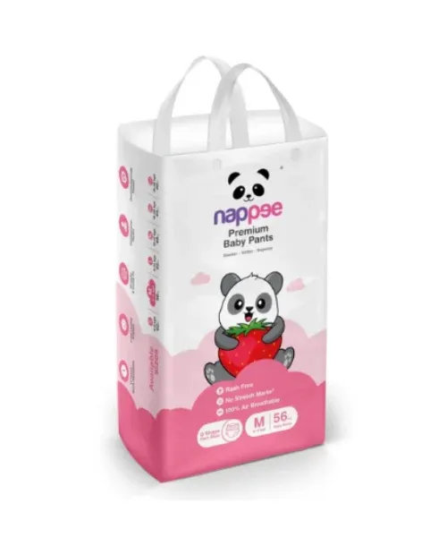 Nappee M PANT (6-11kg)- 56pcs – Nappee Diaper | Peekaboo Kids Mart