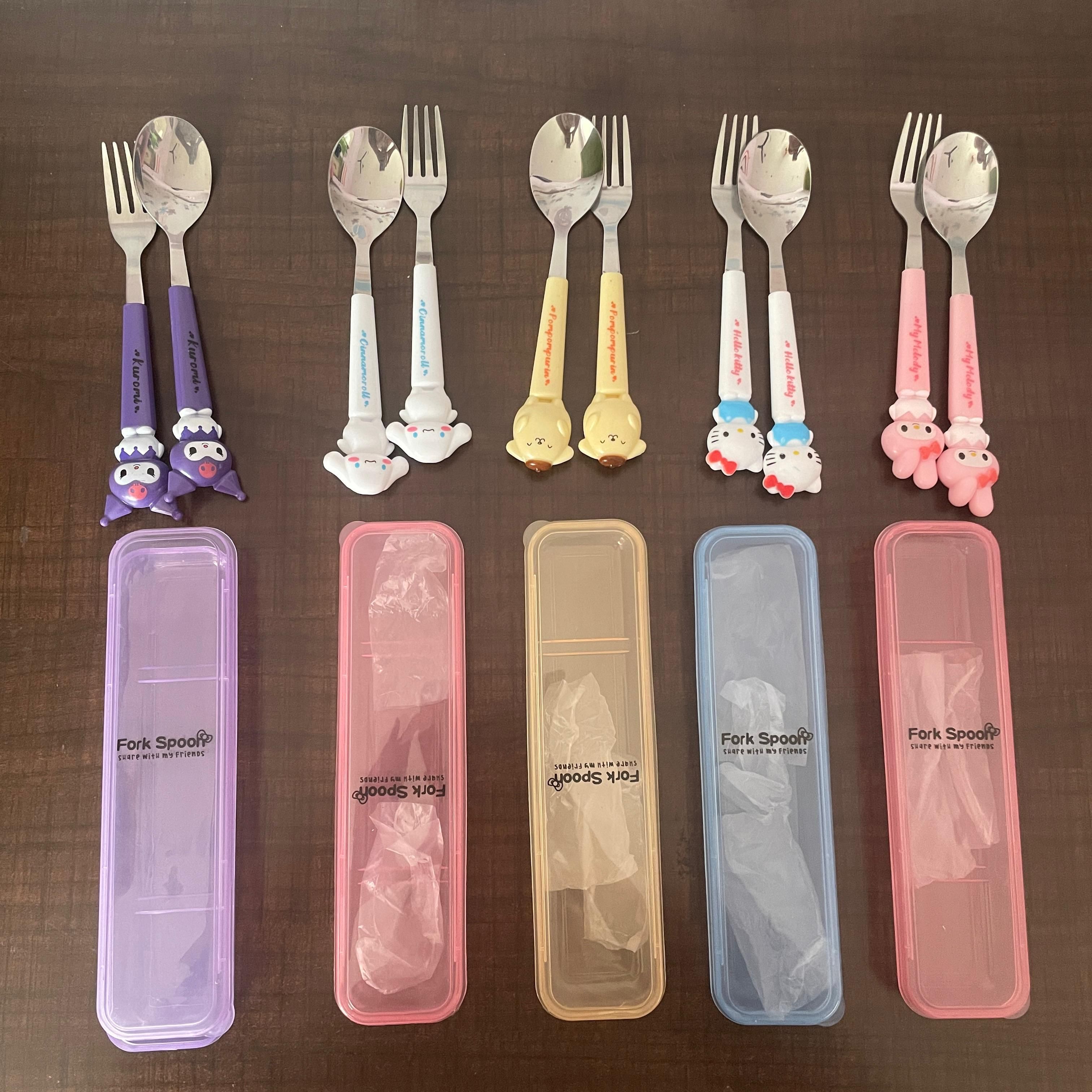 SPOON AND FORK SET WITH STORAGE BOX- STAINLESS STEEL - PK30 – KIDS ESSENTIALS | Peekaboo Kids Mart