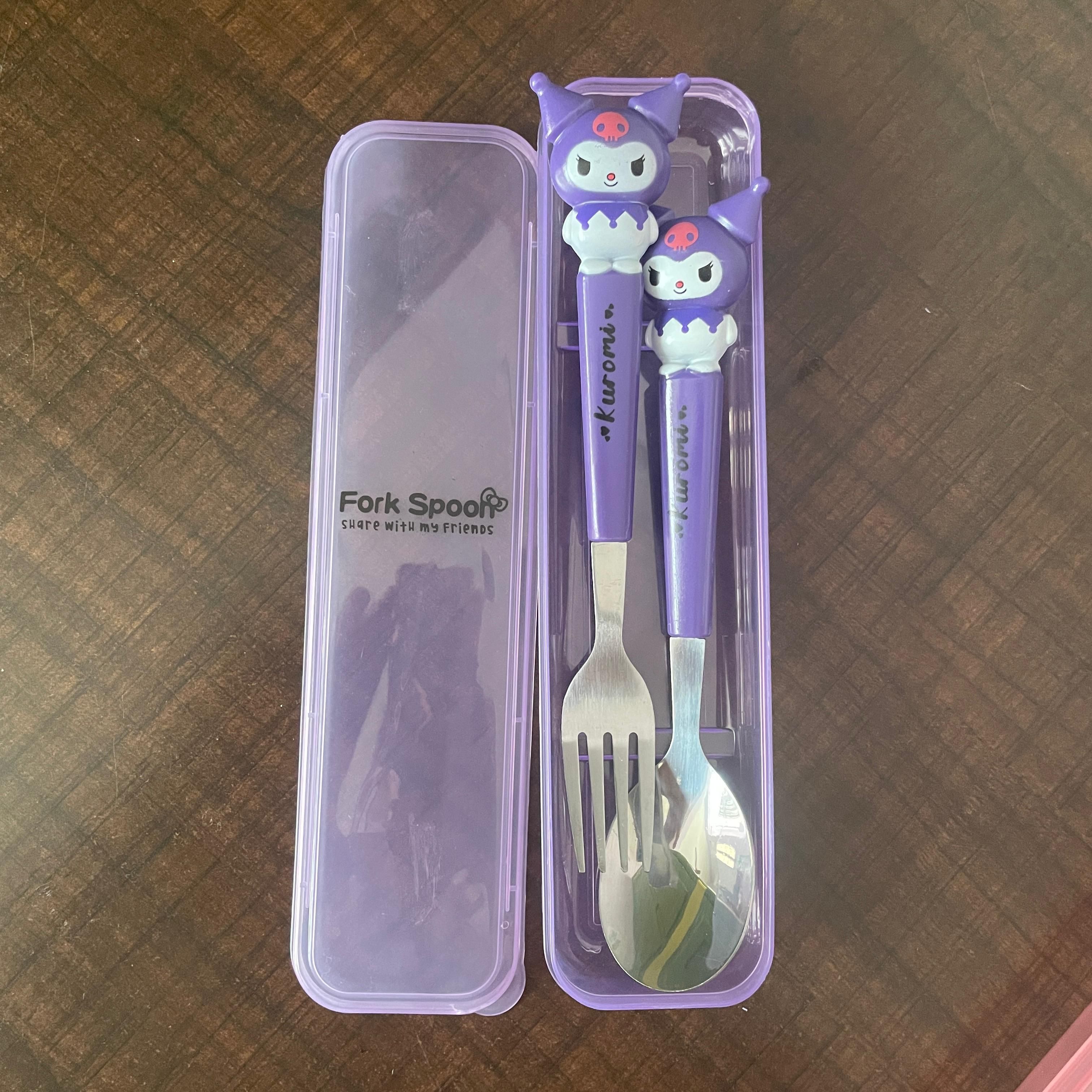 SPOON AND FORK SET WITH STORAGE BOX- STAINLESS STEEL - PK30 | Peekaboo Kids Mart