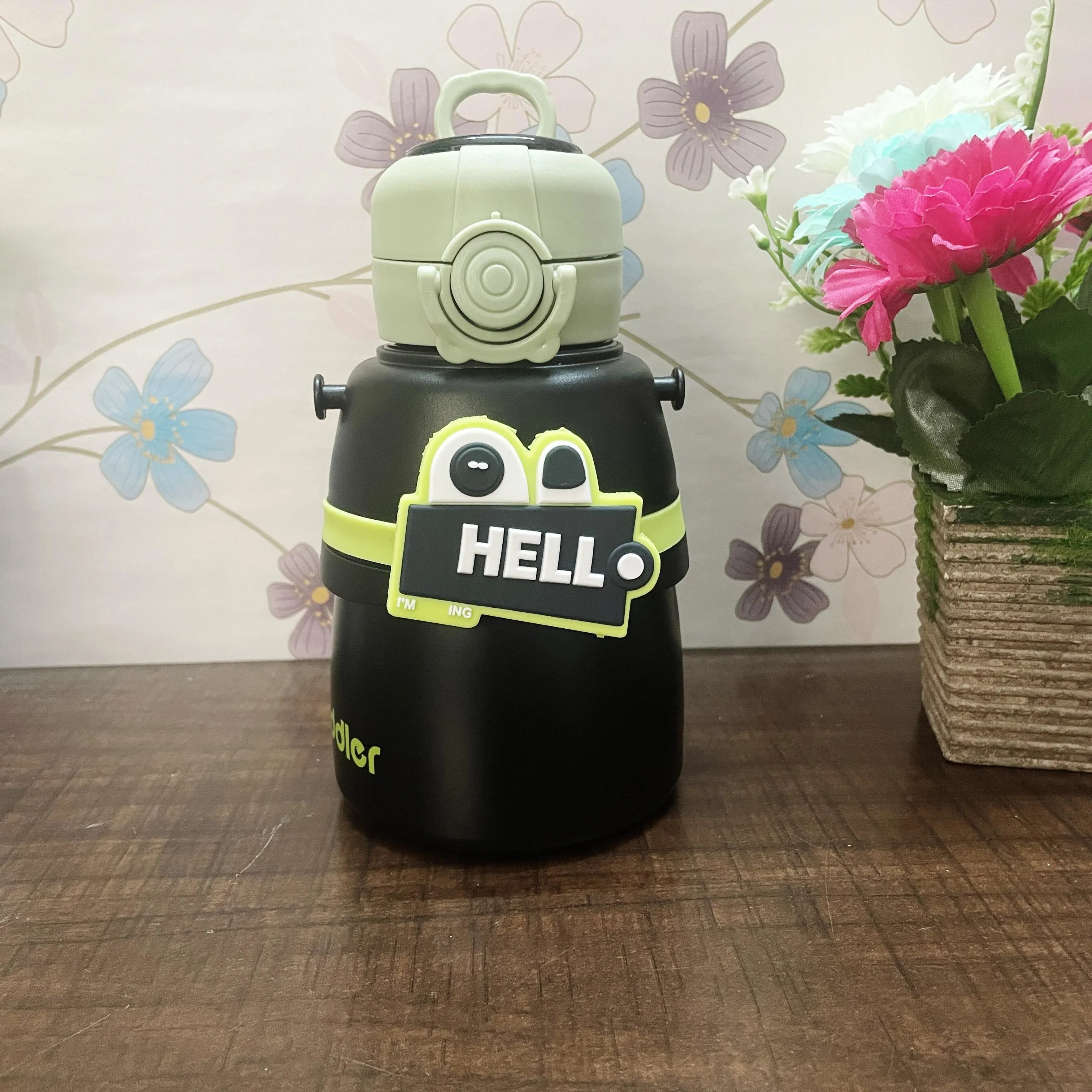 500ml Insulated Sipper-hello-PK33 | Peekaboo Kids Mart