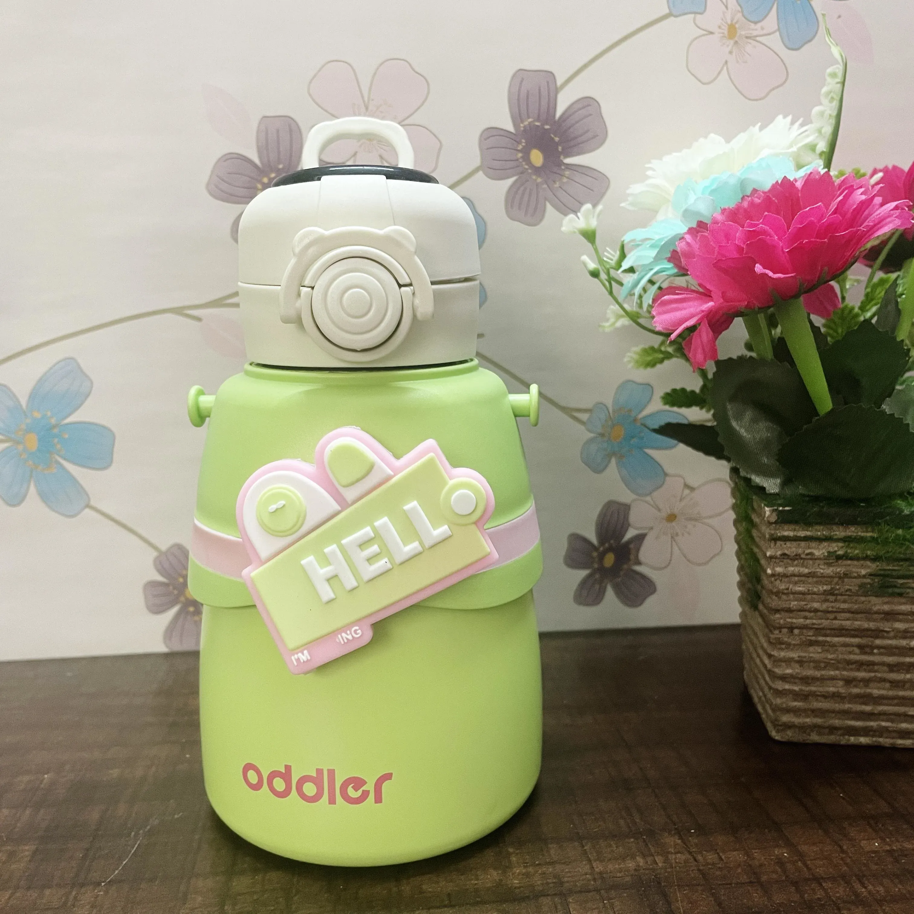 500ml Insulated Sipper-hello-PK33 – KIDS ESSENTIALS | Peekaboo Kids Mart