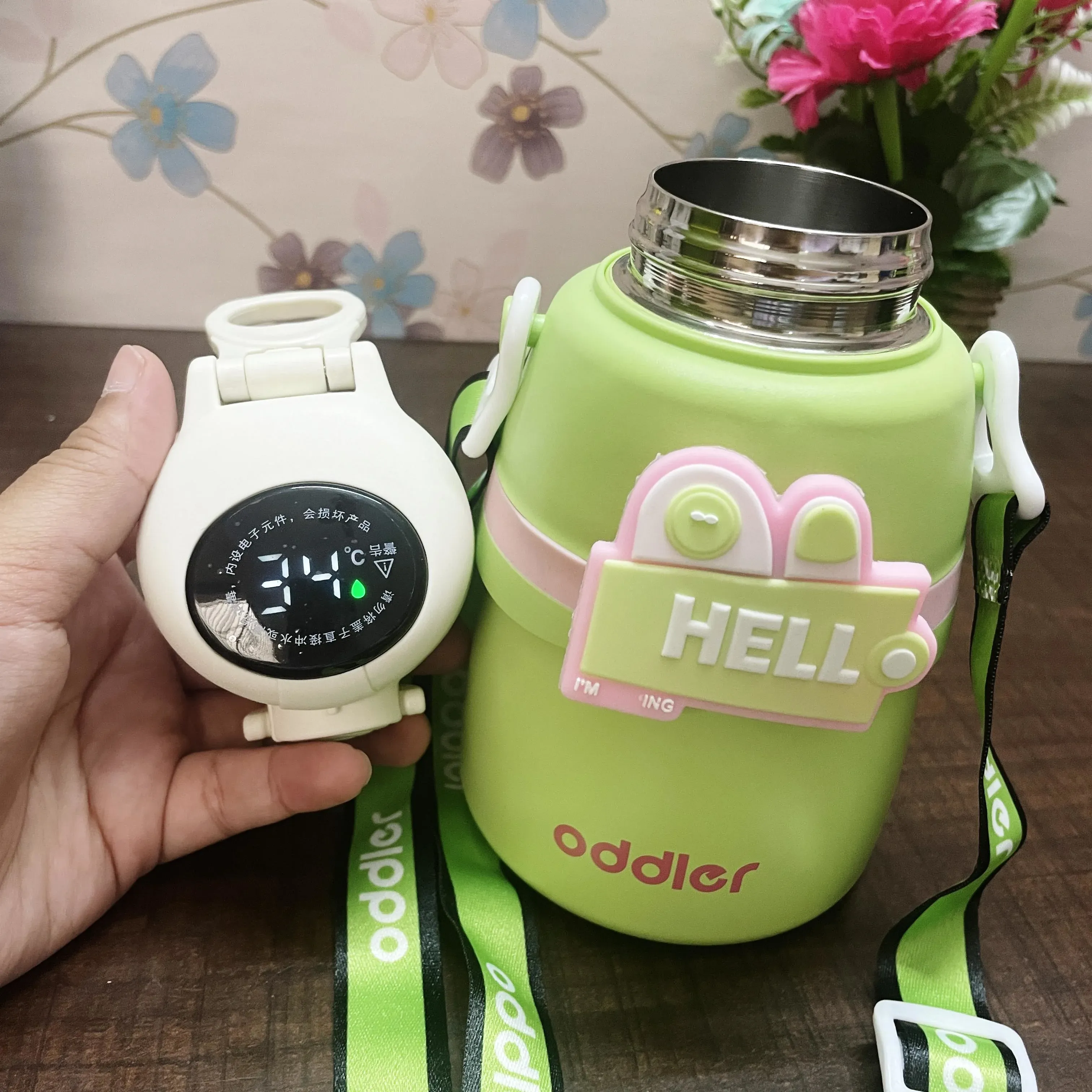 500ml Insulated Sipper-hello-PK33 | Peekaboo Kids Mart