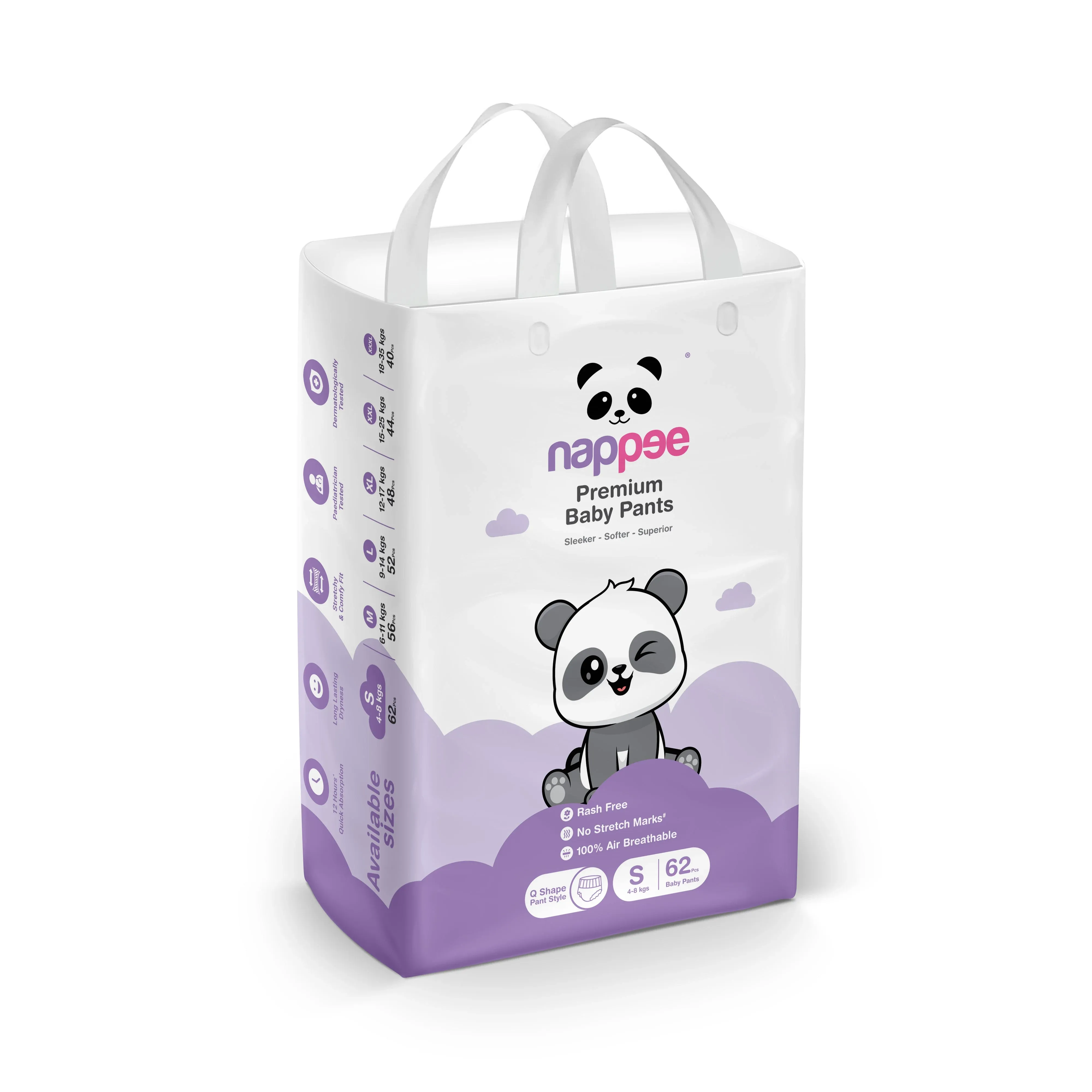 Trial Nappee diaper small PANT (10pcs)  – BABY DIAPERS | Peekaboo Kids Mart