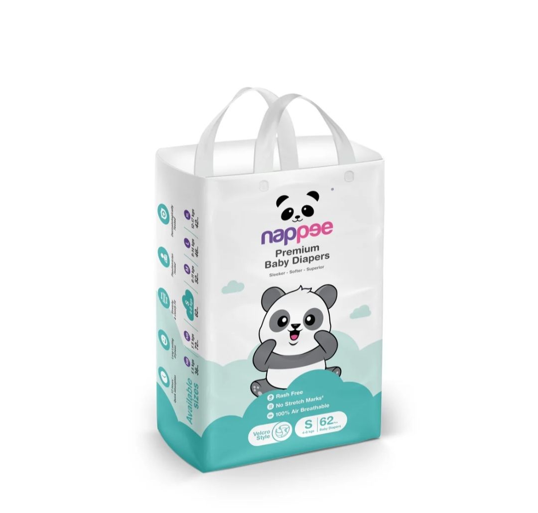 Trial Nappee diaper S VELCRO (10pcs) – BABY DIAPERS | Peekaboo Kids Mart