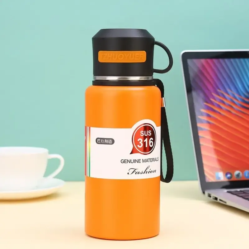 600ml Insulated Flask Bottle with cup - pk53 | Peekaboo Kids Mart