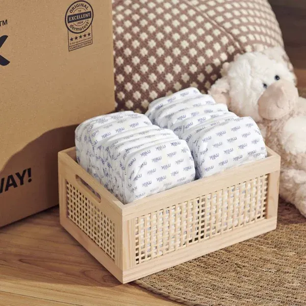 Milk  New born Tape Style Velcro Diapers 0 to 5 Kgs 22pcs | Peekaboo Kids Mart