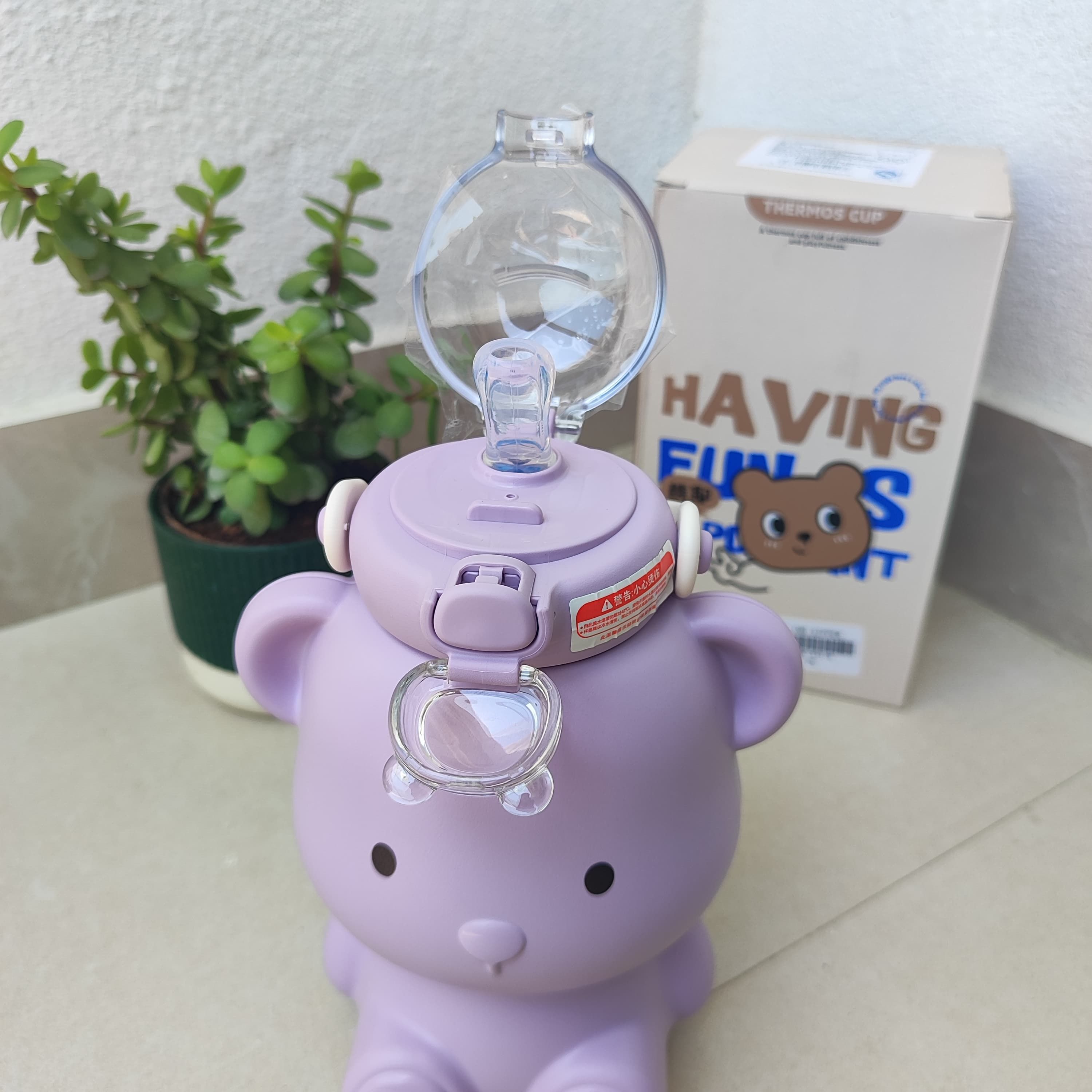 Bear sipper 450ml - Insulated  | Peekaboo Kids Mart