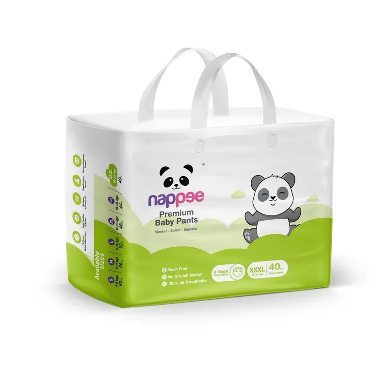 NAPPEE DIAPERS XXXL PANT (15-24KGS) 44 PCS – Nappee Diaper | Peekaboo Kids Mart
