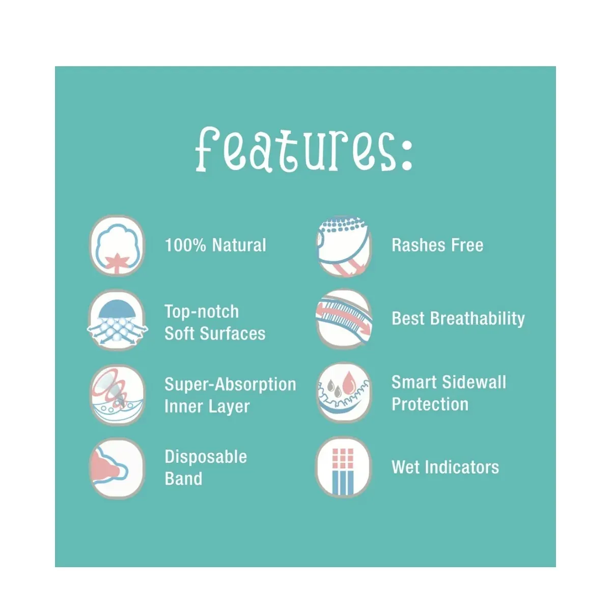 Cuteseal Large Pant Baby Diapers 9 to 14 Kgs 52 Pcs | Peekaboo Kids Mart
