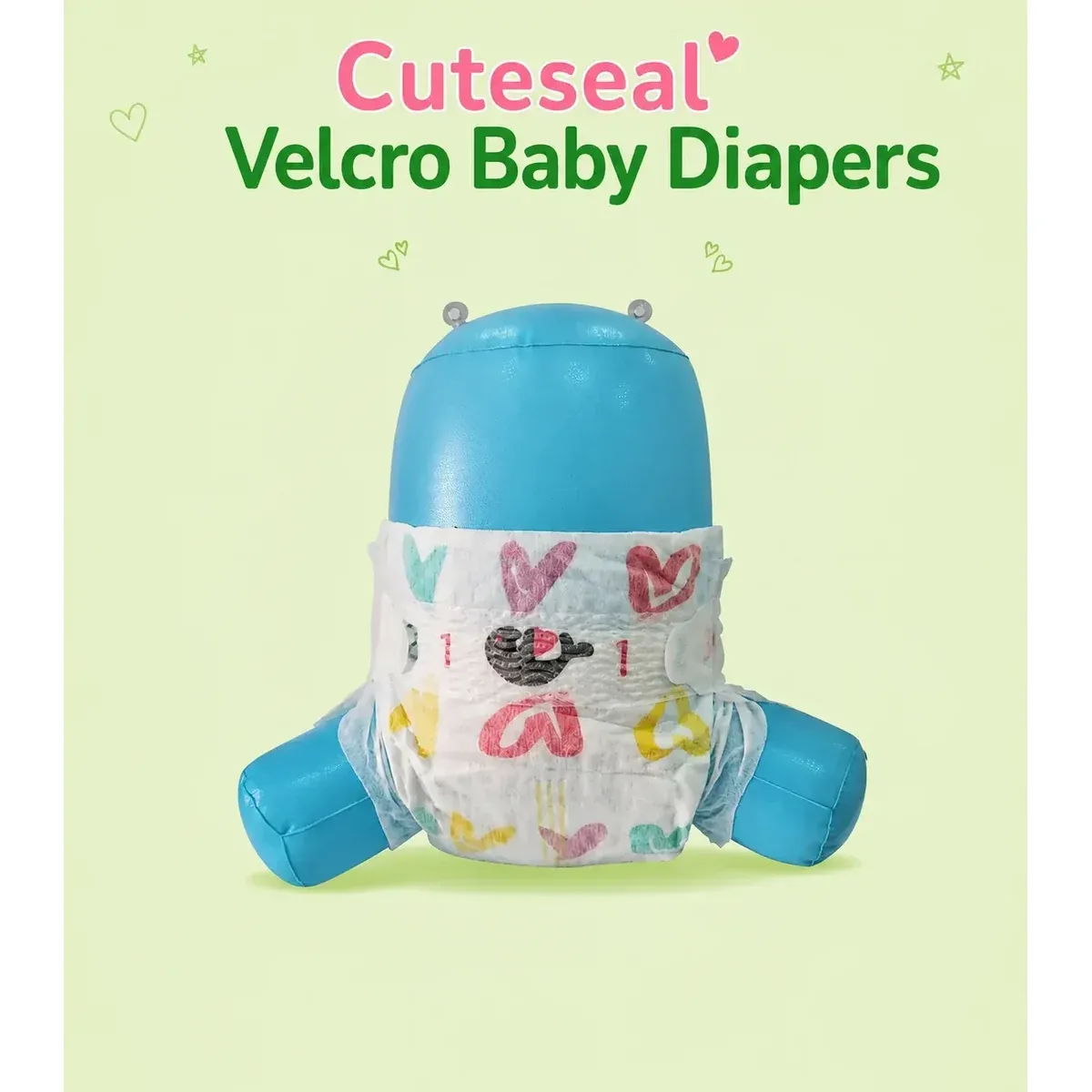 Cuteseal diapers M VELCRO (6-11kg) - 8pcs sample packs – BABY DIAPERS | Peekaboo Kids Mart