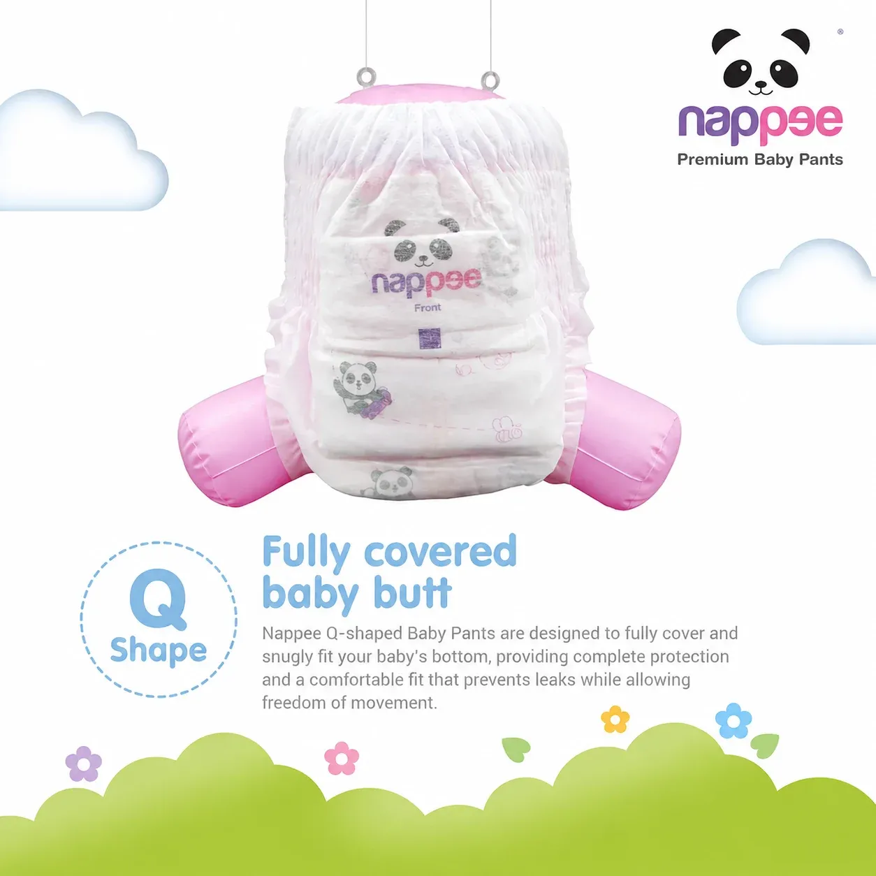 nappee L pant 9-14kg sample pack 10 pcs pack | Peekaboo Kids Mart