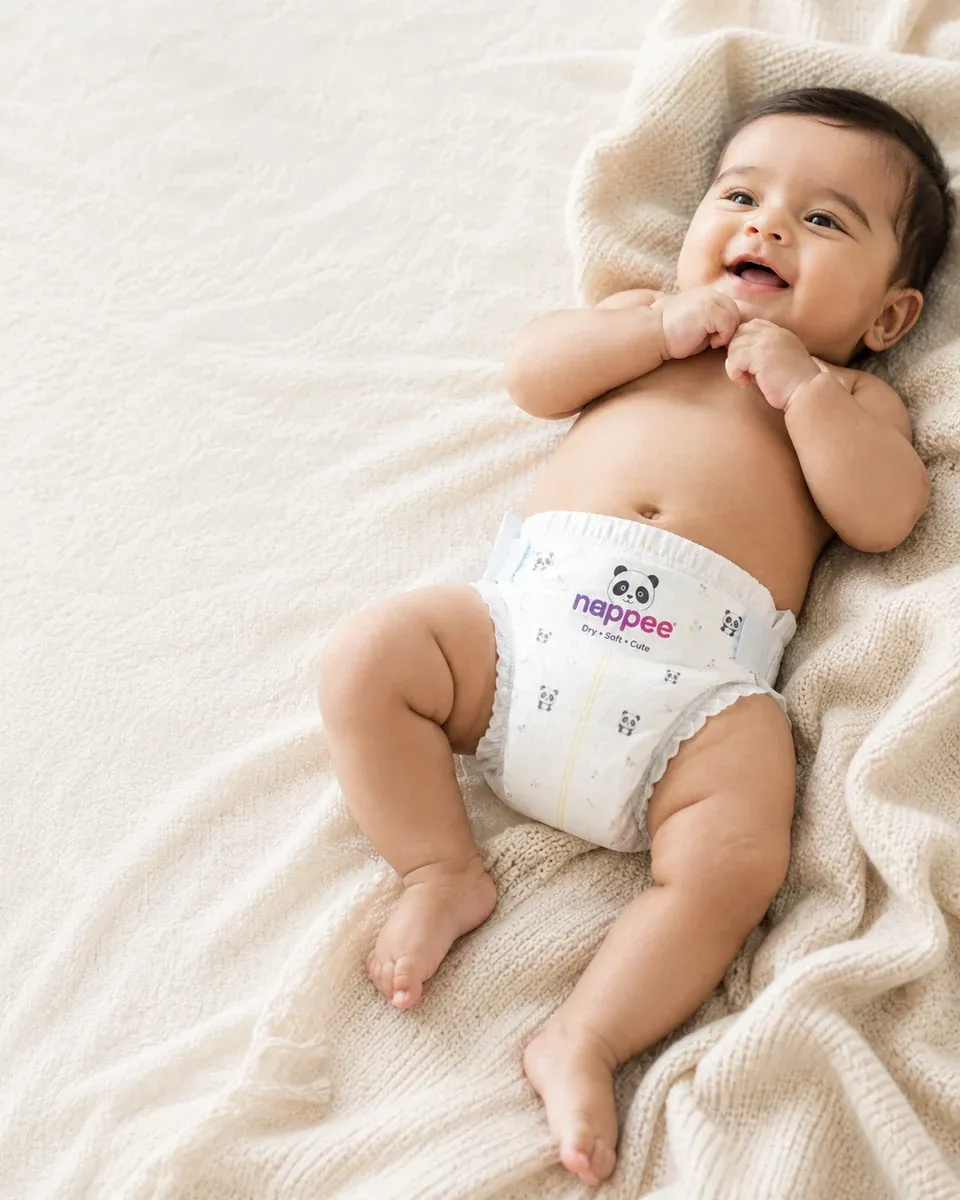 nappee new born 0-5kgs 72 pcs pack | Peekaboo Kids Mart